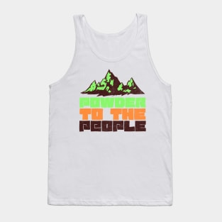 Powder to the People Neon Design Tank Top